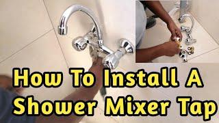 Fitting a Shower Mixer Tap  Wall Mixture Bathroom Fittings