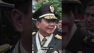 Kata Prabowo usai Terima Kenaikan Pangkat Jadi Jendral TNI Kehormatan