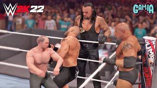 Vladimir Putin vs Brock Lesnar Undertaker and Goldberg WWE 2K22