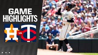 Astros vs. Twins Game Highlights 7724  MLB Highlights