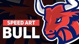 BULL - SPEED ART  Illustrator