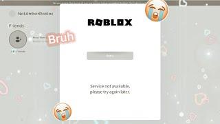 ROBLOX IS DOWN AGAIN? 