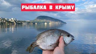 Рыбалка в Крыму на море с берега Гурзуф май 2022