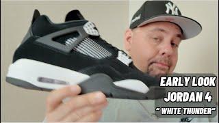 White Thunder Jordan 4 Early Look #kotd #wdywt #sneakers #reviews #whitethunder #uareviews