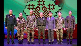 Шесть бойцов из Чувашии вернувшихся из зоны СВО наградили медалями За отвагу