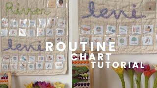 DIY routinechore chart tutorial - for toddlers