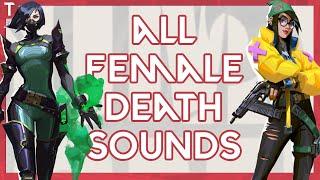 All Female Death Sounds  Valorant