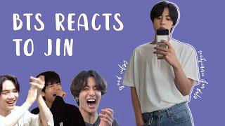 bts reacts to jin  방탄소년단 석진 p13