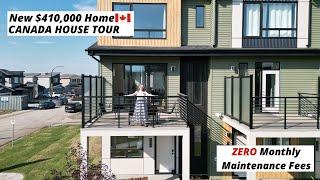 Brand New Affordable $410000 Townhome Full Tour Zero Monthly Fees Townhouse Canada Home Tour