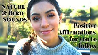ASMR  Do your Morning Affirmations & your Makeup along with me   Soft Spoken Nature Sounds