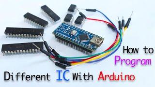 Easiest way to Program Different ICs with Arduino  Such as #Attiny85 #Atmega 8 So on.