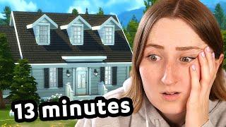 i tried to build an ENTIRE sims house in just 13 minutes