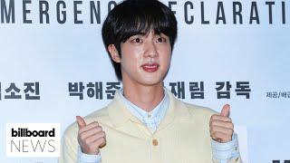 BTS’ Jin Finishes Army Service Set To Hug 1000 Fans  Billboard News