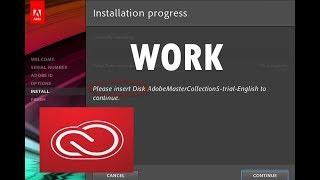 HOW TO FIX PLEASE INSERT DISK ADOBE CC  ERROR