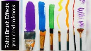 Paint brush Effects all you need to know Acrylic painting