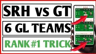 SRH vs GT Dream11 Prediction  SRH vs GT Dream11 Prediction Today  Dream11 Team  GL Teams
