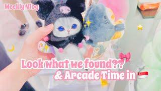 Visiting the arcade after work ️Sanrio ShoppingUnboxing Vlog ⭐️