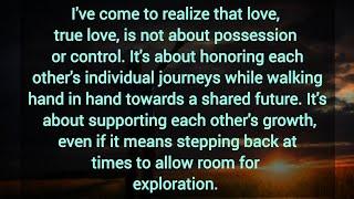 Ive come to realize that love true love is not about possession or control. Dm to df love message