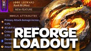 HOW TO USE REFORGE LOADOUT?  Diablo Immortal