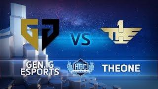 HGC Finals 2018 - Game 1 - Gen.G vs. TheOne - Bracket Stage