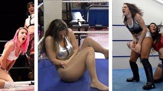 Women Wrestling  Low Blow