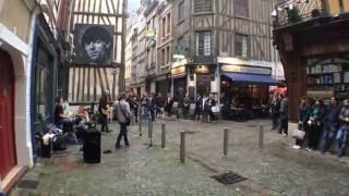 Fête de la musique 2016  ambiance à Rouen rue du Gros Horloge