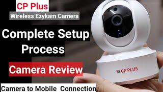 CP Plus Ezykam 360 Degree Wifi Security Camera Setup  Connect with Mobile  Camera Overview
