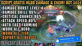 SCRIPT 1 HIT DAMAGE MOBILE LEGENDS DAN MUSUH BOT TERBARU 2024 ANTI BANNED