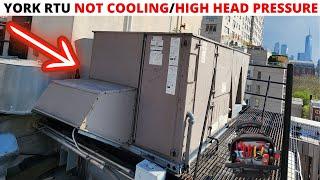 HVAC York RTU Not Cooling ProperlyOverheating York RTU High Head Pressure TroubleshootingRepair