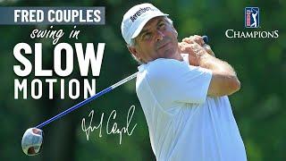 Fred Couples swing in slow motion every angle