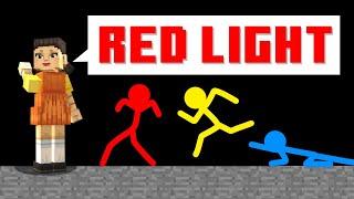 Stickman VS Minecraft Red Light Green Light - AVM Shorts Animation