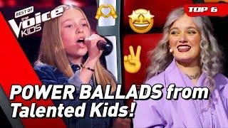 Incredible POWER BALLADS from The Voice Kids  ️  Top 6