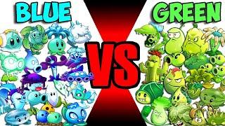 Team BLUE vs GREEN - Who Will Win? - PvZ 2 Plant Vs Plant