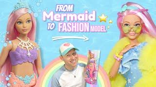 Barbie Dreamtopia Mermaid 2022  From Mermaid to Fashion Model Review & Restyle