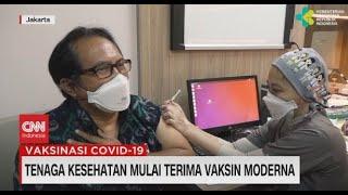 Tenaga Kesehatan Mulai Terima Vaksin Moderna