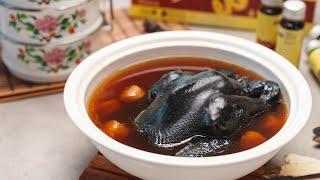 Black Chicken Herbal Soup Recipe with Chinese Medicinal Herbs