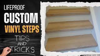 LIFEPROOF VINYL FLOORING ON STAIRS HOW TO INSTALL VINYL STAIRS WITHOUT STAIRNOSE CUSTOM VINYL STEPS