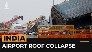 Video shows aftermath of fatal New Delhi airport roof collapse  AJ #shorts