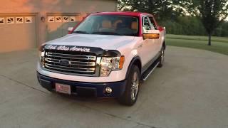 West TN 2014 Ford F150 Lariat Crew Cab Patriotic Red White Blue Truck info www sunsetmotors com