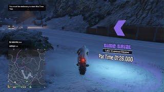 #GTA #GTA5 #GTAV #GTAO #GTAOnline Time Trial  Lake Vinewood Estates Snow