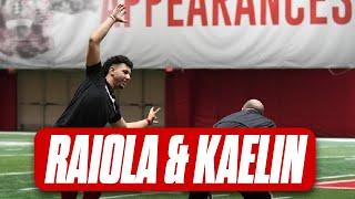 Nebraska Football QBs Dylan Raiola and Daniel Kaelin throw at Nebraska Pro Day I HuskerOnline I GBR