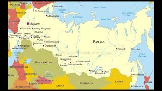 карта россии  karta rossii   map of russia 