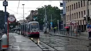 Straßenbahn Bus und Schnellbahn am Meidlinger Bahnhof