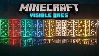 Glowing ores texture pack for minecraft pe 1.21