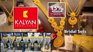 Kalyan Jewellers 22k Gold Necklace Designs With PriceLight Weight long Haramchoker designsdeeya