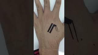 DIY Tattoo Logo on Hand  drawing art