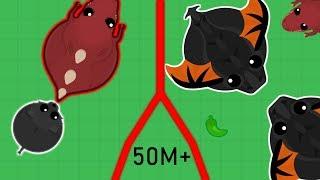 BLACK LIONESS KILLS TREX  BLACK DRAGON VS BLACK DRAGON 1v1S 50M+  MOPE.IO