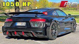 1050HP Audi R8 V10 BiTURBO  REVIEW on AUTOBAHN