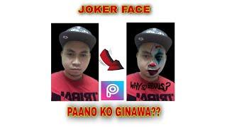 Joker face simple editing tutorial-PicsArt