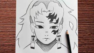 How to draw Yoriichi  Easy anime sketch